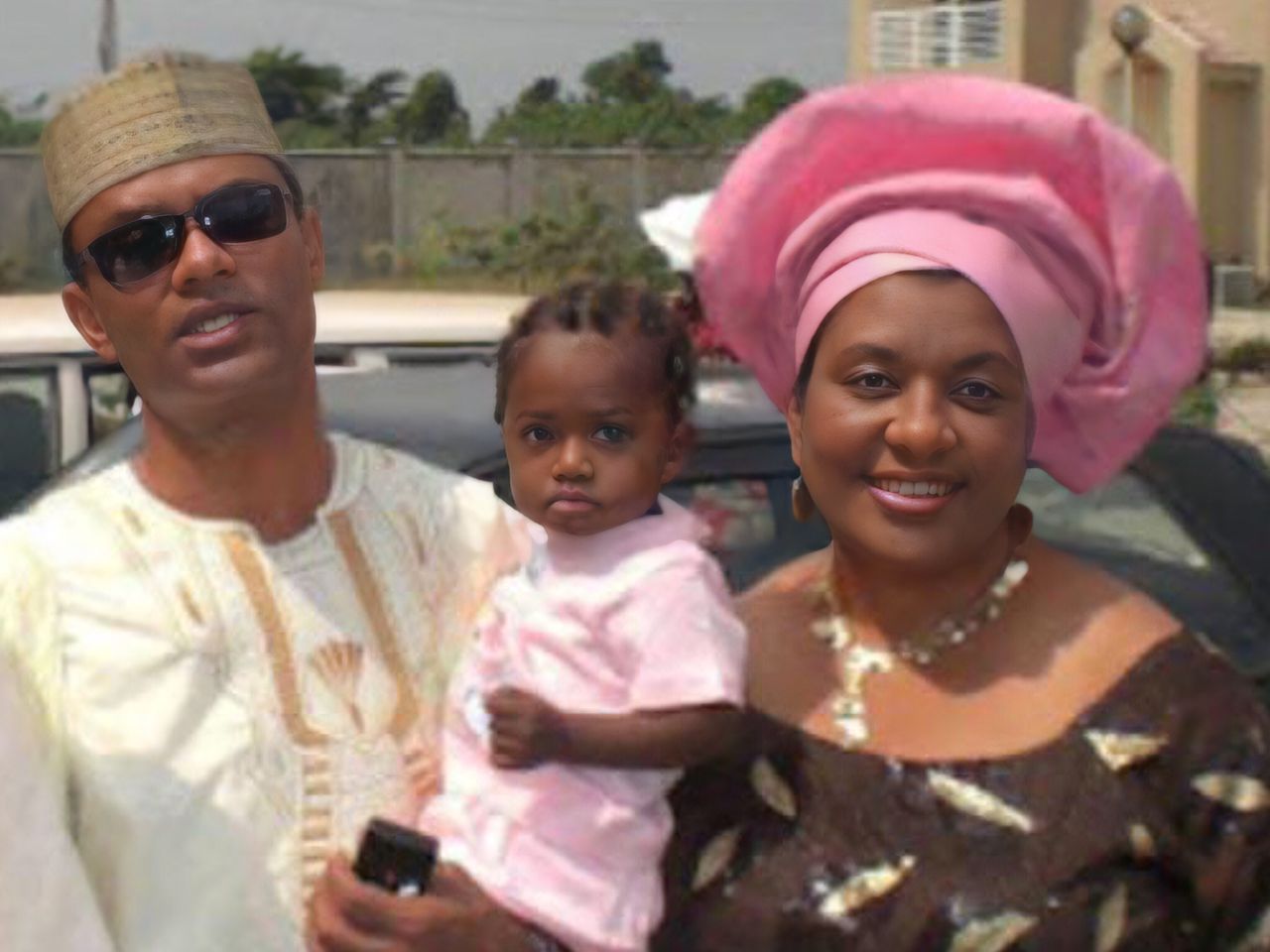 Baby Annabel Apara in a 2006 photo with her mother and father