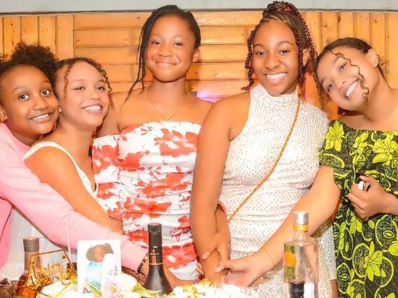 Adaeze onuigbo, her friend, and the Oguike sisters on her birthday