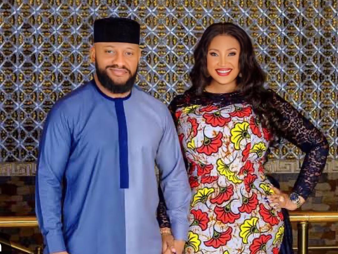 Yul Edochie and new wife Judy Austin 