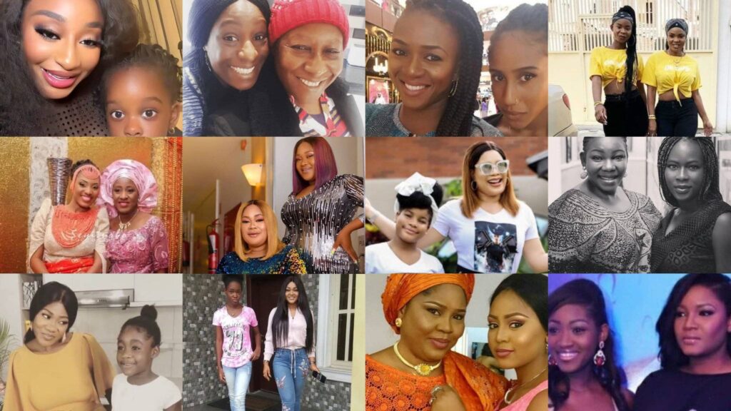 Nollywood actors with look alike daughters