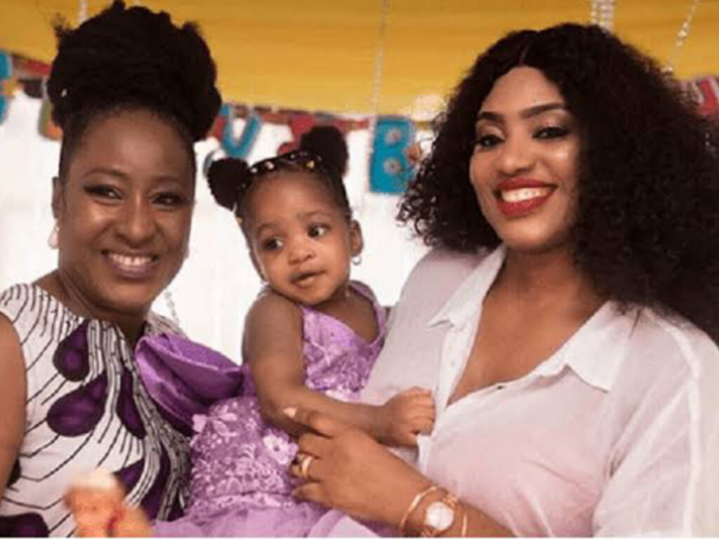 Ireti with her daughter, Ngozika and grandchild.